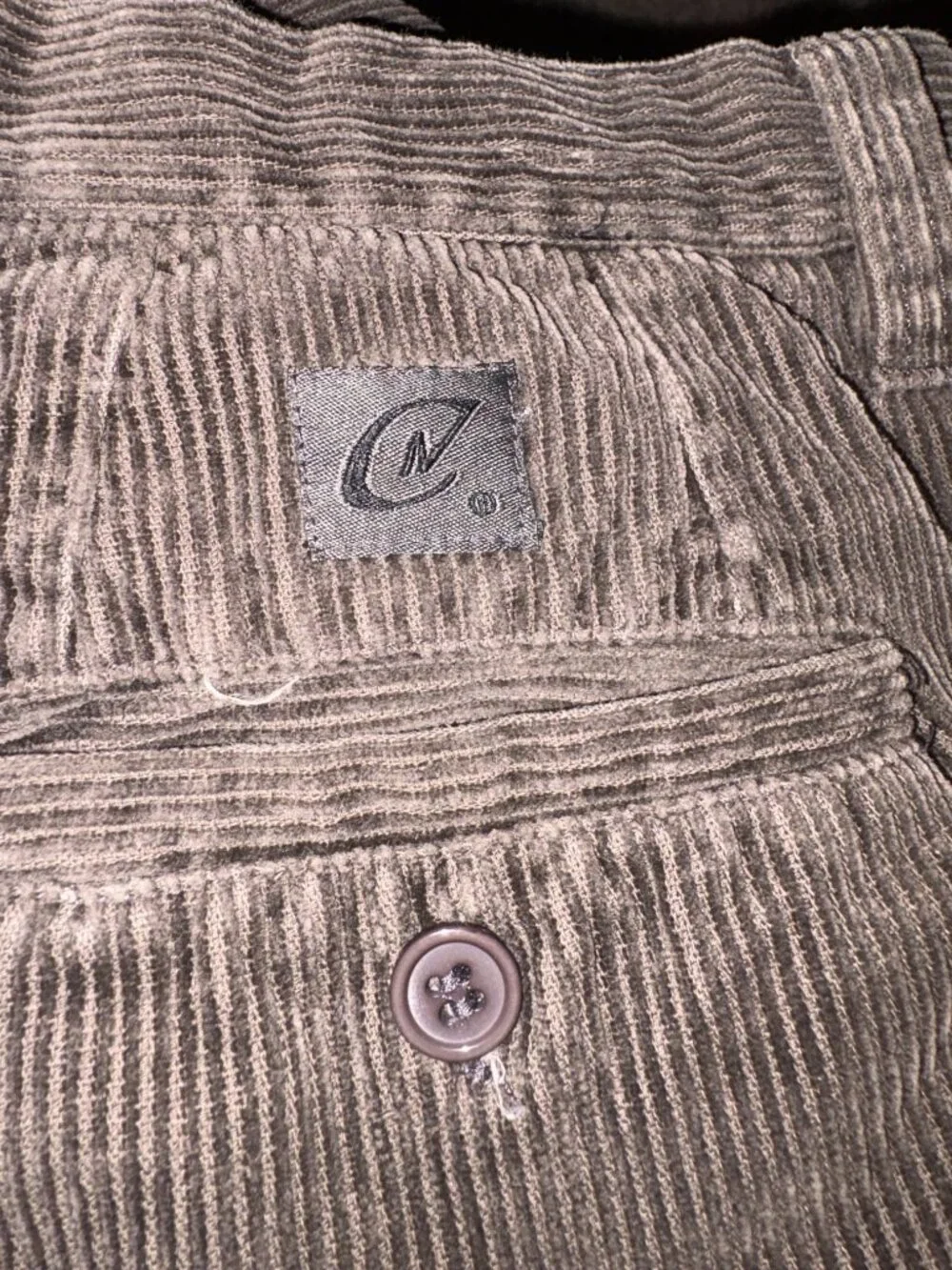 Claudio Nucci Vintage Brown Corduroy Wide Leg Pleated Pants 38x30 Old Money 80s